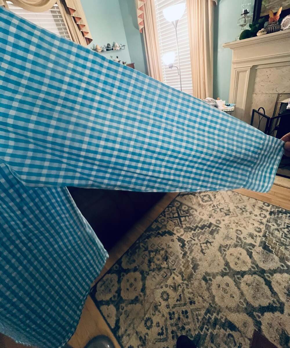 Chaps Ralph Lauren Size L Men's Easy Care Long Sleeve Gingham Button Down Shirt - Picture 5 of 5